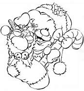 coloriage pimboli cadeau de noel